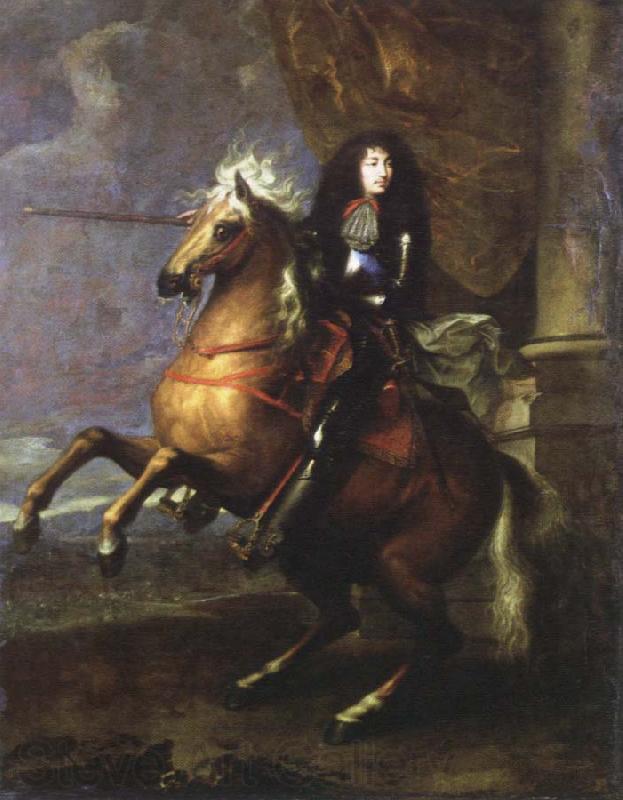 Charles Lebrun equestrian portrait of louis xlv Germany oil painting art